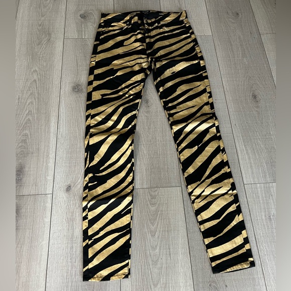 Metallic Zebra Print Jeans from Revolve (Hudson) - Picture 2 of 14